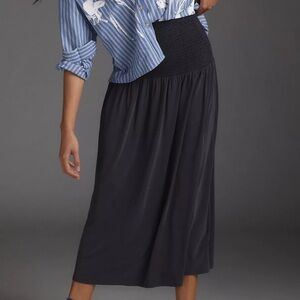 HTF Anthropologie Martha Smocked Maxi Skirt